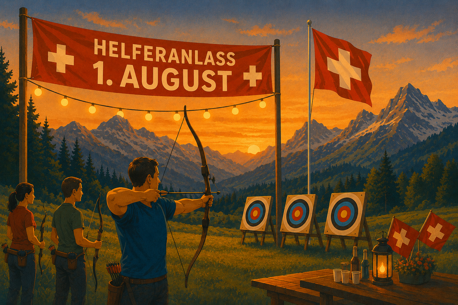Helferanlass 1. August (Bogenschiessen)
